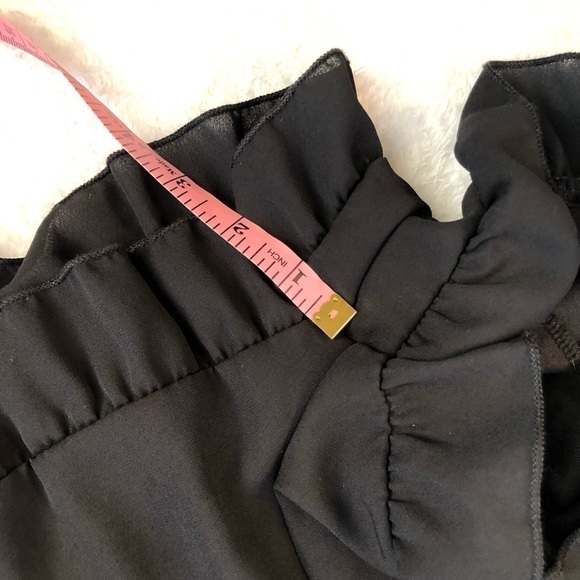 The Impeccable Pig Black Off the Shoulder Romper - Picture 11 of 11